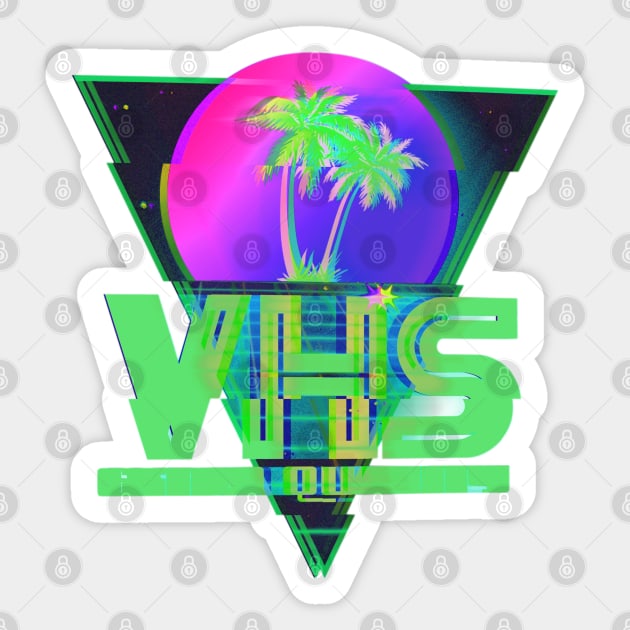 VHS "Extra Quality" #4 (GLITCHED) Sticker by RickTurner
